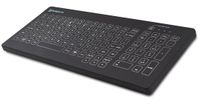 Purekeys Hygiënisch Bedraad Toetsenbord zwart