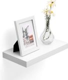 Vasagle Wandplank - Zwevende Wandplank - Plank Aan De Muur - Boekenplank - Wit