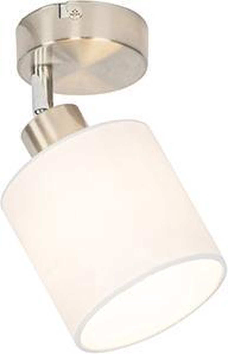 QAZQA hetta - Plafondlamp en wandlamp - 1 lichts - L 16.5 cm - Wit