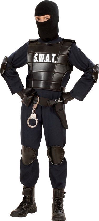 Finidi Politie pak SWAT special force kind Kledingmaat 116