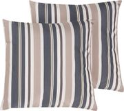 Beliani KASTOS Tuinsierkussen Set van 2 - Multicolor - 40x40cm - Gestreept