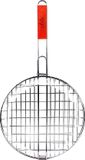 Elite BBQ/barbecue rooster - klem grill - metaal/hout - 31x58x3 cm