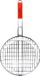 Elite BBQ/barbecue rooster - klem grill - metaal/hout - 31x58x3 cm