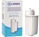 AllSpares Filtre à eau (4x) - Convient pour Siemens EQ-series & BRITA Intenza - Blanc