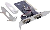 InLine® interfacekaart, 2x 9-pins serieel, PCI