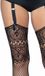 Leg Avenue Fishnet backseam stockings, One Size, Zwart