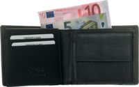LeonDesign - Portemonnee Heren Zwart - Billfold - 100% Leer