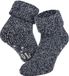 Apollo Wollen dames huissokken met antislip – Marine – 35-38