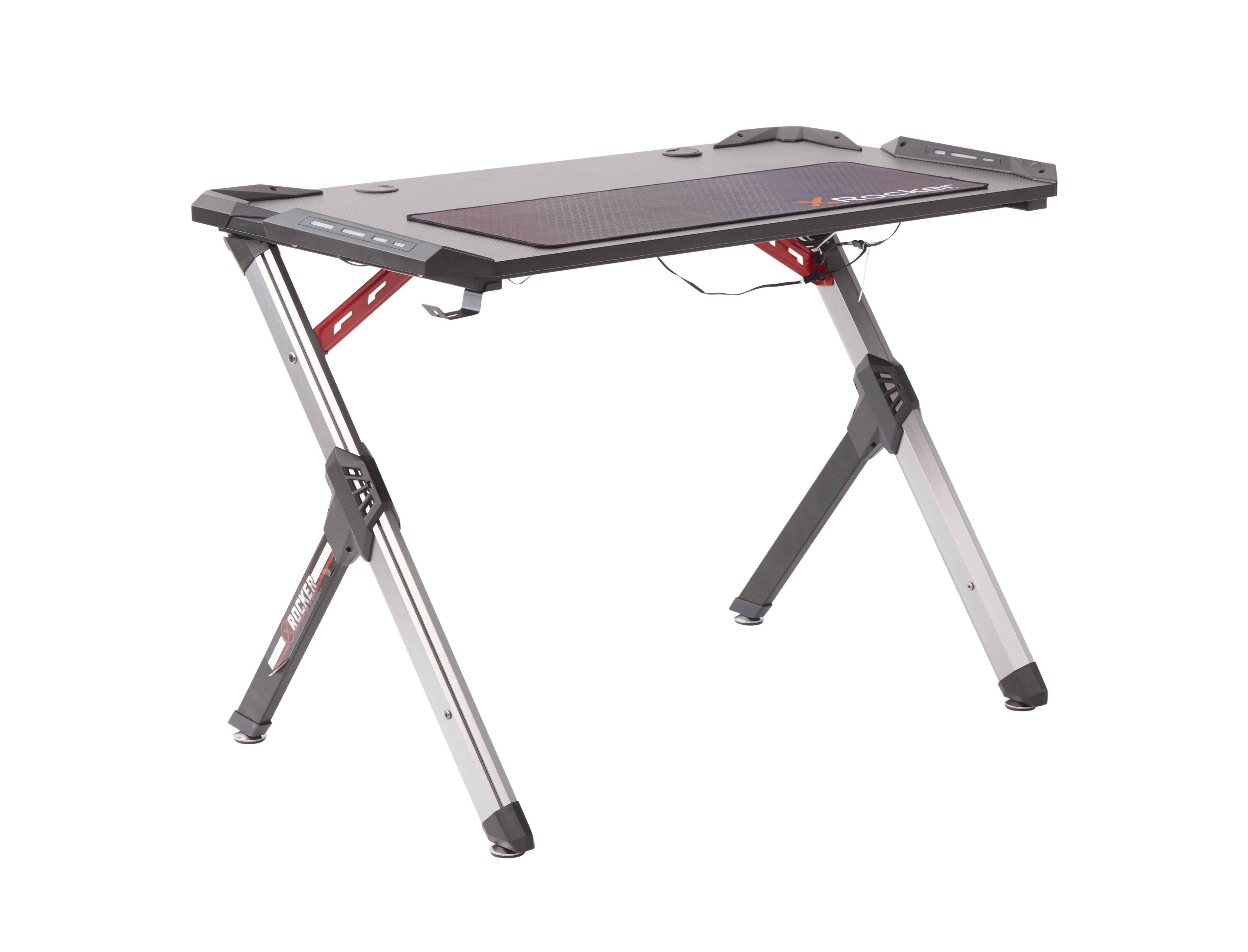X Rocker Lynx Gaming Bureau - Zwart - Met LED Verlichting