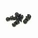 Capgo Rotatieconnectoren 4 mm/5 mm/DI2, oranje lijn, zwart, (Pack van 4)