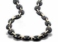 Orphelia Collier Black Agate 43 Cm Zilver 925 NEC-1390-B