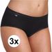 Sloggi Midislip 24/7 Microfibre Dames (3-pack) Zwart Maat 42
