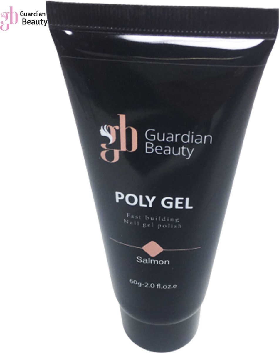 Guardian Beauty Polygel - Polyacryl Gel - Salmon - 60gr - Gel nagellak - Fantastische glans en kleurdiepte - UV en LED-uithardbaar - Kunstnagels en natuurlijke nagels