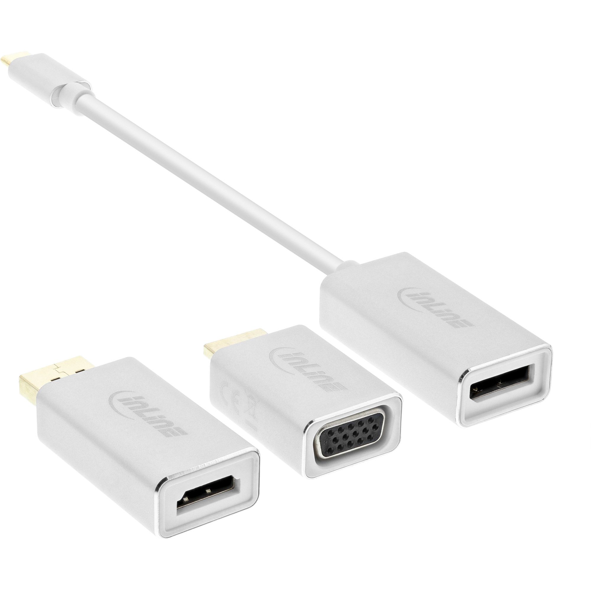 Inline 64109S USB Type-C Adapter - Zilver