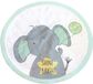 Babyspeelmat DREAMgro Dubbelzijdig Speelmat Rond - ø 90 cm - Zacht - Groene Olifant