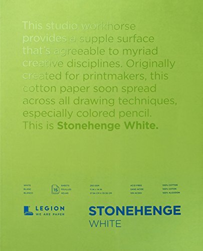 Legion Paper L21-STP250WH1114 Papierhandwerk, wit, 11 x 14 inch (15 vellen)