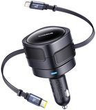 Baseus Autolader Voor Telefoons Usb-C Lightning 60W
