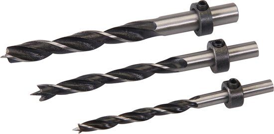 Silverline Deuvelboor Set - 6, 8 en 10 mm - 3 Delig | Voor Hout | Speedboor