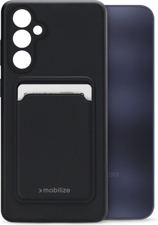Mobilize Rubber Gelly Card Case Samsung Galaxy S23 - Matt Black