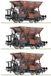 Roco 6600269 Goederenwagen DC Wagenset met drie Talbot-grindwagens van de Deutsche Bundesbahn
