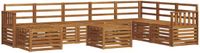 vidaXL - Acacia Hout Loungeset - Naturel - 8 Zitplaatsen