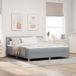 Maison Exclusive - Lit boxspring avec coussins, gris clair, 180 x 200 cm, rembourré
