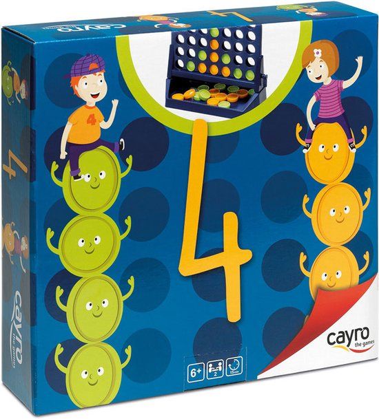 Geronimo Games - Four In A Row - Vier Op Een Rij - 2 Spelers - Geschikt vanaf 6 Jaar