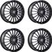 Carmani 4 jantes, modèle 24 Karl, 8.0x19 pouces, ET30, 5x112 entraxe, adapté pour Audi A4, A5, A6, A7, A8 et Q5, Q7
