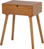 WOOOD Nelo Nachtkastje/Bijzettafel - Hout - Bruin
