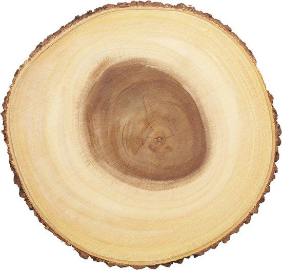 Artesà Houten Serveerplank - 30cm - Rond - Beige