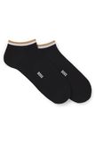 BOSS 2P AS Uni Stripe CC enkelsokken, zwart 1, 43-46