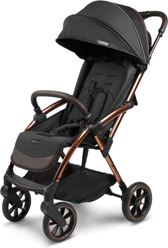 leclerc. Influencer XL Buggy Black Brown zwart