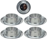 Excellent Houseware - Eierdopset - RVS 4 stuks