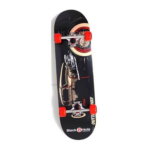 Black8Hole skateboard Out of my Way Zwart/rood