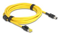 DeLOCK 81252 câble réseau Noir, Jaune 3 m Cat6 Rond