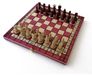 Jeu d'échecs plateau d'échecs de voyage - 31,5 x 31,5 cm - Bois - Pliable