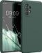 kwmobile telefoonhoesje geschikt voor Samsung Galaxy A52 / A52 5G / A52s 5G - Hoesje met siliconen coating - Smartphone case in blauwgroen