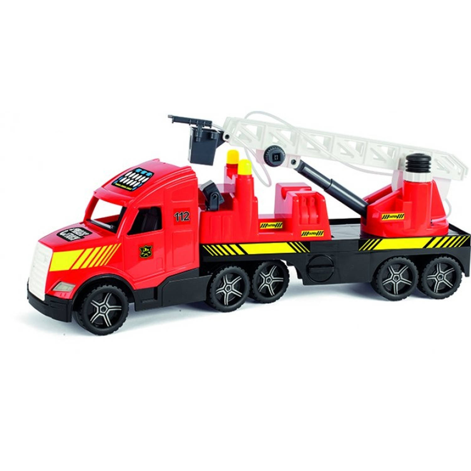 Wader Quality Toys Brandweer Truck 79 Cm Rood