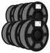 Filament PETG, 1,75 mm, 6 kg, Gris, pour imprimantes 3D