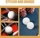 Roulette ballen, 16 mm, wit, 5 stuks