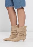 Notre-V Jenna Enkellaarsjes Dames - Beige - Maat 40