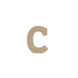 Décopatch AC854Cpack - Lot de 3 supports en papier mâché, lettre C, 15x2,5x20 cm