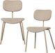 WOOOD Link Chaise de salle à manger - Polypropylène - Sable - Lot de 2