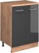 Vicco Uitbreidingskast Rion, Antraciet Hoogglans/Goudkleurig Eiken, 60 x 46 cm