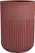 MSV GINO Tandenborstelhouder - Beker voor Tandenborstel en Tandpasta - Tumbler Badkamer - Vochtbestendig - Roodbruin - Kunststof - 13,2 x 10,3 cm