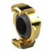 RIEGLER GEKA-schroefdraadstuk, stijf, messing blank, G 1/4 IG, werkdruk max. 40 bar, medium/omgevingstemperatuur -10 °C tot 90 °C