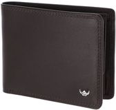 Golden Head Leren portemonnee Polo RFID Protect Scheintasche 1133 Dunkelbraun