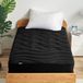 SLEEP ZONE Cooling Twin matrastopper voor eenpersoonsbed, premium gezoneerd koele matrashoes, dikke gewatteerde matrasbeschermer, ademend en wasbaar, diepe zak 8-21 inch (zwart, twin)