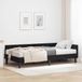 Maison Exclusive - Cadre de lit d'angle avec matelas, 2 pièces, noir, 100 x 200 cm, velours