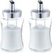 Zeller Present Handels Gmbh 4x Suikerstrooiers van glas/metaal 175 ml